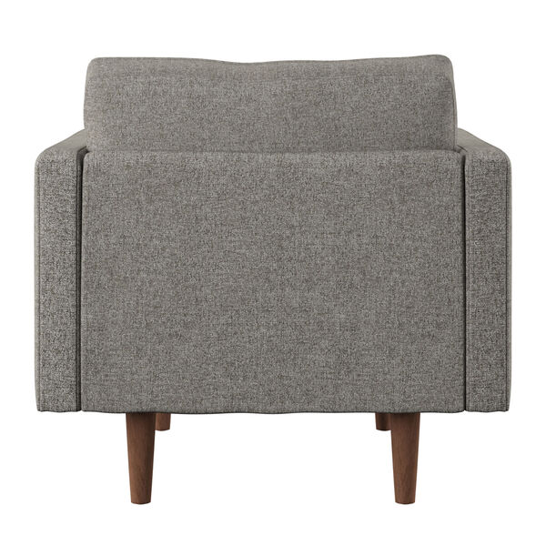 Grey Fabric Big Pillow Accent Chair